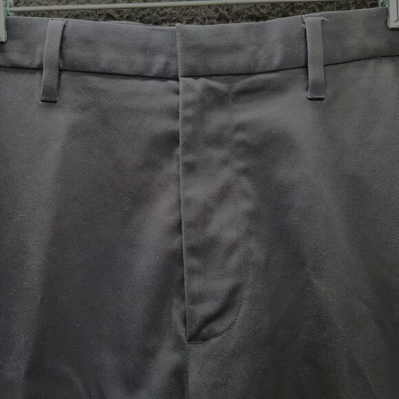 Haggar Mens Dress Pants Blue Size 38 Cotton Blend Button Zip Close Stretch - Picture 9 of 12